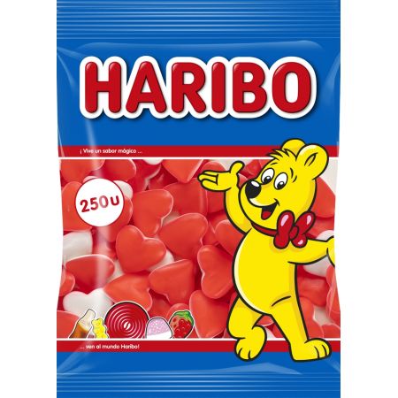 Haribo corazon nata/fresa bolsa 250 unidades