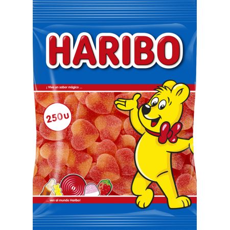 Haribo corazon melocoton bolsa 250 unidades
