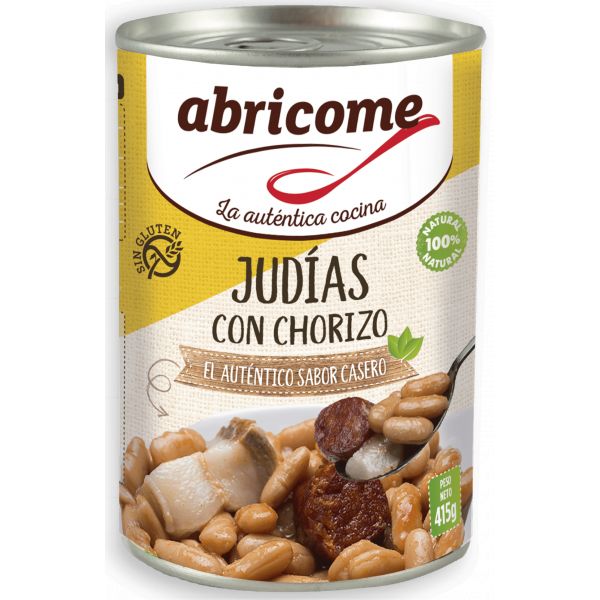 Judías con chorizo abricome 420 gramos