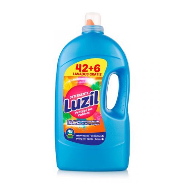 Detergente líquido luzil color 42+6 lavados