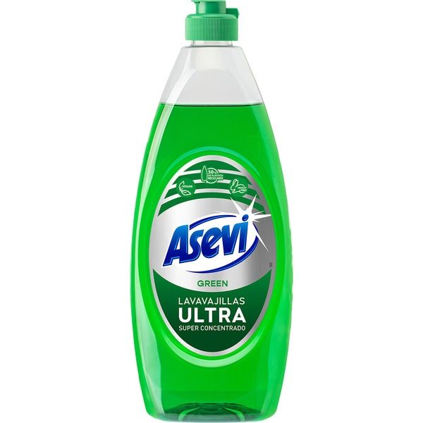 Lavavajilla ultra asevi green 650ML