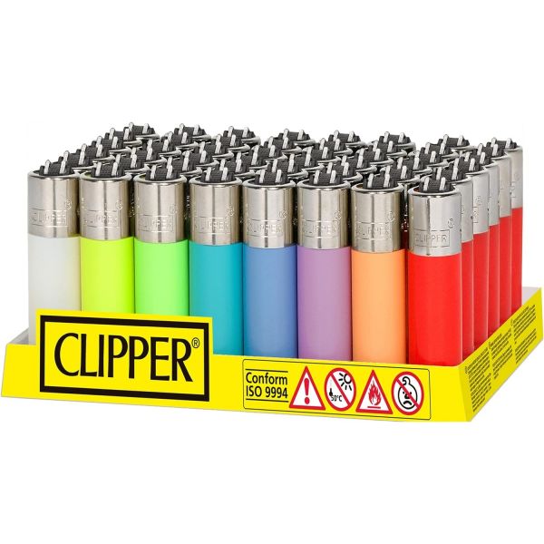 Clipper mecheros colores trans 48 unidades
